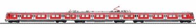 Trix 22621 HO Scale Electric Class 420 S-Bahn Railcar Train - Standard DC -- German Federal Railway (Era V, red)
