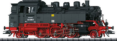 Trix 22647 HO Scale Class 64 2-6-2 Locomotive with Sound & DCC -- German State Railroad #64 1200-1 (Era IV; black, red)