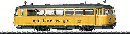 Trix 22657 HO Scale Class 724 Rail Car with Sound & DCC/SX -- German Federal Railway #724 002-1 (Era VI 1980; MOW Yellow, black)