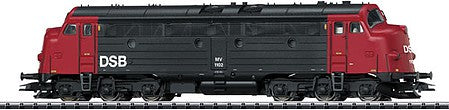 Trix 22677 HO Scale NOHAB Class MV Diesel Locomotive with Sound & DCC -- Danish State Railways #1102 (Era IV 1983; black, red)