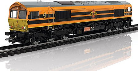 Trix 22692 HO Scale EMD Class 66 Diesel Locomotive with Sound & DCC -- Rotterdam Rail Feeding RRF (Era VI 2017; orange, black, gray)