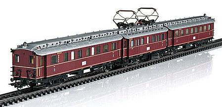 Trix 22738 HO Scale Class ET 87 Electric Railcar with Sound & DCC/SX -- German Federal Railway (Era III 1955; red, gray)