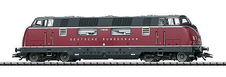 Trix 22754 HO Scale Class V 200.0 Diesel Locomotive with Sound & DCC/SX -- German Federal Railway #V 200 052 (Era III 1958; red, black)