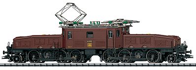 Trix 22777 HO Scale Swiss "Crocodile" Class Ce 6/8 III Electric Locomotive with Sound & DCC -- Swiss Federal Railways SBB/CFF/FFS (Era II; brown, black)
