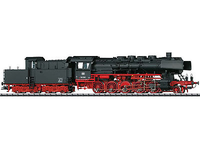 Trix 22785 HO Scale Class 50 2-10-0 Locomotive with Cabin Tender, Sound & DCC -- German Federal Railway #50 1581 (Era III 1967; black, red)