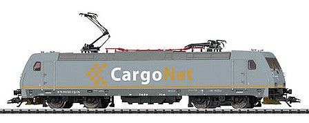 Trix 22808 HO Scale Bombardier Traxx Electric Locomotive with DCC -- Angel Trains Cargo ATC/CargoNet Class Litra 119 (gray, white, yellow)
