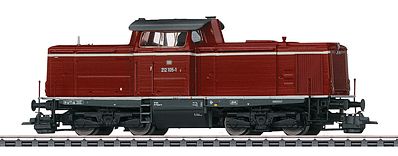 Trix 22820 HO Scale Class 212 Diesel Locomotive with Sound & DCC -- German Federal Railway (Era IV 1978; red, gray)