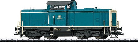 Trix 22827 HO Scale Class 212 Diesel Locomotive with Sound & DCC - Digital -- German Federal Railway #212 314-9 (Era IV 1984; Ocean Blue, Ivory)