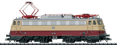 Trix 22836 HO Scale Class E 10.12 Electric Locomotive - Standard DC -- German Federal Railway (Era III; ivory, red)