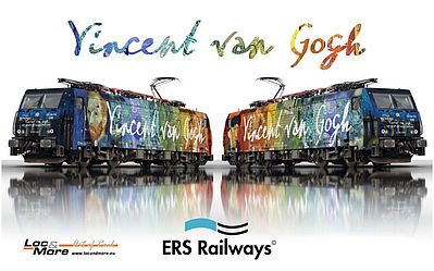 Trix 22864 HO Scale Digital ES 64 F4-206 Electric Locomotive -- ERS Railways #ES 64 F4-206 (Vincent Van Gogh 125th Anniversary, Full-Color)
