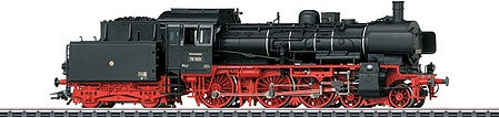 Trix 22890 HO Scale Class 78.10 4-6-0 Locomotive with Sound & DCC - Insidr -- German Federal Railway #78 1001 (Era III 1951; black, red)