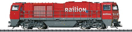 Trix 22920 HO Scale Class G 2000 BB Locomotive with Sound & DCC -- Railion #G 2000-03 SF (Era VI 2006; red, gray)