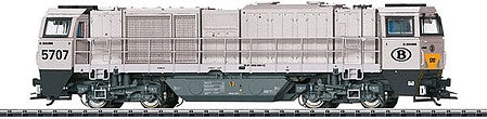Trix 22921 HO Scale Class G 2000 BB w/Sound & DCC -- ATC AngelTrainsCargo #5707 (Era VI 2011, gray, yellow)