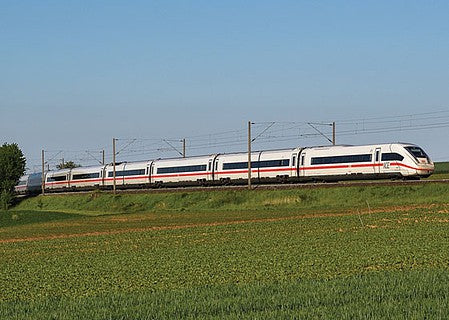 Trix 22971 HO Scale ICE 4 Class 412-812 5-Car Train-Only with Sound & DCC - Digital -- German Federal Railway (Era VI 2018; white, red)