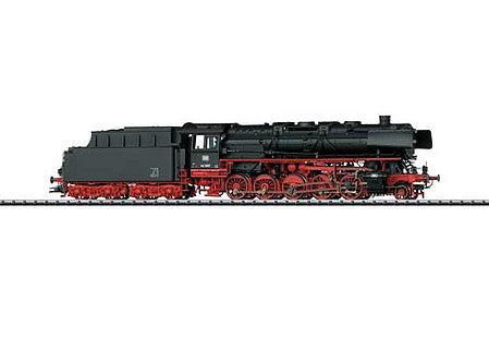 Trix 22985 HO Scale Class 44 2-10-0 Locomotive with Coal Tender - Standard DC -- German Federal Railway #44 1374 (Era III, 1962-1963; black, red)