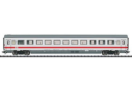 Trix 23080 HO Scale Type Bvmz 185.5 2nd Class Compartment Car - Ready to Run -- German Railroad, Inc. DB AG (Era VI 2003, white, red, gray)