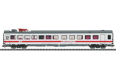 Trix 23095 HO Scale Type WRmz 137 Diner - Ready to Run -- German Railroad, Inc. DB AG (Era VI 2003, white, red, gray)