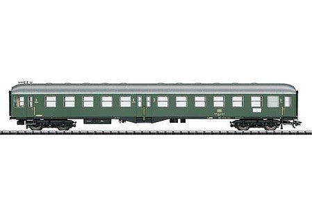 Trix 23170 HO Scale Type Bymf 436 2nd Class Center-Entry Cab Car Coach - Ready-to-Run -- German Federal Railway (Era IV 1969; green, silver)