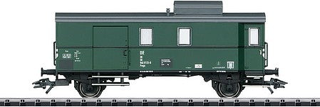 Trix 23305 HO Scale Type Pwgs 9400 Baggage Car - Ready-to-Run -- German State Railroad DR (Era IV 1970; green, gray)