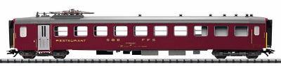 Trix 23343 HO Scale Type WR Lightweight Steel Dining Car -- Swiss Federal Railways