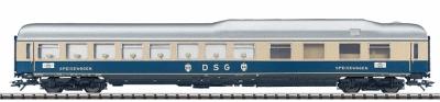 Trix 23413 HO Scale Type WR4um-62 Express Train Dining Car -- German Federal Railway (1962 Rheingold Paint Scheme)