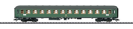 Trix 23448 HO Scale Type Bm 234 2nd Class Compartment Car - Ready to Run -- German Federal Railway (Era IV 1975; green, gray)