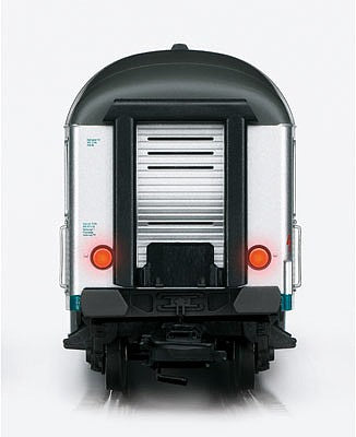 Trix 23491 HO Scale Type Bmb 719 2nd Class Commuter Coach - Ready-to-Run -- German Federal Railway (Silver Coin, Era IV, 1975; silver)