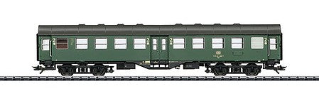 Trix 23494 HO Scale Type Byg 514 2nd Class Rebuild Coach - Ready to Run -- German Federal Railway (Car #2: Era IV 1975; green, gray)