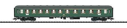 Trix 23497 HO Scale Type ABm 225 1st- and 2nd-Class Compartment Car - Ready-to-Run -- German Federal Railway (Era IV 1975; green, gray)
