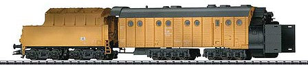 Trix 24126 HO Scale Henschel Steam-Powered Rotary Snowplow with Smoke - 3-Rail - Ready-to-Run -- German State Railroad (Era III 1986; yellow, black)