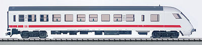 Trix 24432 HO Scale Type Bimdzf 269.2 InterCity Cab Car with Directional Lights - Ready-to-Run -- German Federal Railway (Era V; white, red, gray)