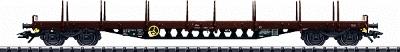 Trix 24525 HO Scale Type Rgs Flat Car with Fold-Down Stakes - Era V -- Italian State Railways