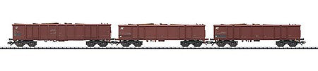 Trix 24535 HO Scale Eaos/Eanos Car with Scrap Wood pkg(3) - Era V -- Italian State Railways