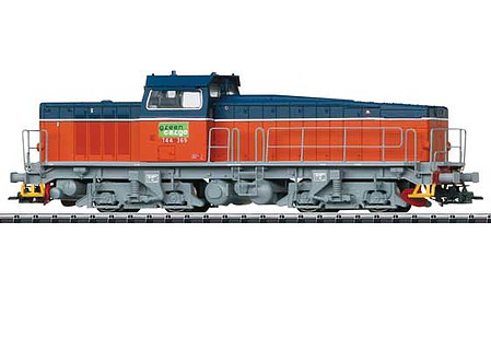 Trix 25945 HO Scale Class T44 Diesel Locomotive with DCC -- Green Cargo (Era V 2004; red, blue, gray)