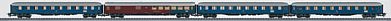 Trix 31131 HO Scale InterCity IV 1971 4-Car Passenger Set - Ready-to-Run - Express 3-Rail - DC -- 3 Am 203 1st Class Coaches, 1 Arumn 217 Diner - German Federal Railway