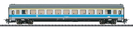 Trix 31161 HO Scale Mimara Type Aeelmt 1st Class Coach - 3-Rail Ready to Run - Trix Express -- Croatian Railways HZ (Era IV; white, blue, gray)