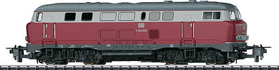 Trix 32161 HO Scale Class V 160 Lollo Diesel Locomotive with Sound & DCC - 3-Rail - Trix Express -- German Federal Railway (Era III 1962; red, gray)