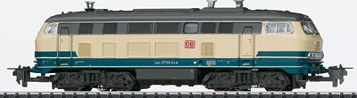 Trix 32712 HO Scale Class 217 Diesel Locomotive - AC - 3-Rail - Trix Express -- German Federal Railway #217 014-0 (Era VI; Turquoise, Ivory, gray)