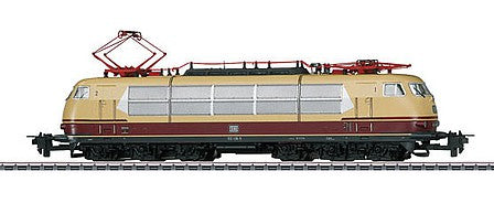 Trix 32779 HO Scale Class 103.1 Electric - Express 3-Rail DC -- German Federal Railway #103 109-5 (Era IV, 1970s; Ivory, red, gray)