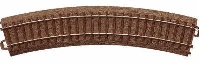 Trix 62130 HO Scale C-Track - Curved - 30 Degrees -- Radius: 14-3/16" 360mm