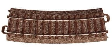 Trix 62215 HO Scale C-Track - Curved - 15 Degrees -- Radius: 17-1/4" 437.5mm