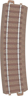 Trix 62315 HO Scale C-Track - Curved - 15 Degrees -- Radius: 20-1/4" 515mm