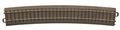 Trix 62912 HO Scale C-Track - Curved - 12.1 Degrees -- Radius: 43-7/8" 1114.6mm