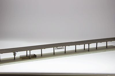 Trix 66300 N Scale Station Platform - Minitrix - Laser-Cut Card Kit -- 4 Sections; Each: 11-13/16" 30cm Long