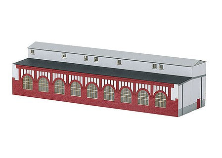 Trix 66319 N Scale Mannheim Workshop Annex -- Laser-Cut Card Kit - 12-3/8 x 4" 31.4 x 10.2cm
