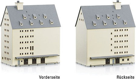 Trix 66329 N Scale Eckartshausen Grain Elevator -- Laser-Cut Card Kit - 7-3/8 x 4-5/8 x 8-1/4" 18.8 x 11.8 x 21cm