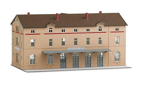 Trix 66382 HO Scale Eckartshausen-Ilshofen Station, Baden-Wurttemberg, Germany -- Laser-Cut Card Kit - 11-1/16 x 4-7/16" 28.1 x 11.3cm