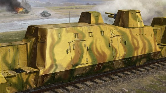 Trumpeter 1509 1/35 WWII German Army Geschutzwagen Cannon Railcar