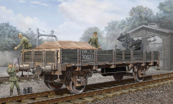 Trumpeter 1518 1/35 WWII German Army Gondola Railcar (Low Sides)