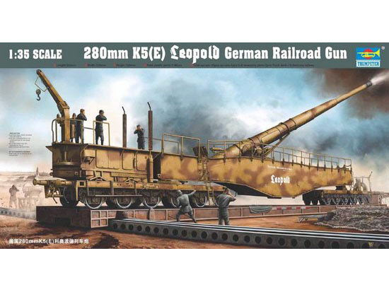 Trumpeter 207 1/35 German Railway Gun K5(E) Leopold